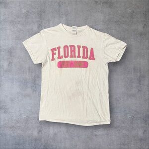 White & Pink Florida T-Shirt